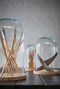 Mica Decorations Hella Glazen Stolp - H38 x Ø23 cm - Transparant, Lichtbruin