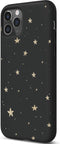 iPhone 11 Pro Hoesje Siliconen - iMoshion Design hoesje - Zwart / Meerkleurig / Goud / Stars Gold