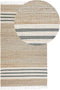MIRZA - Modern vloerkleed - Lichtbeige - 80 x 150 cm - Jute