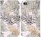 iMoshion Hoesje Geschikt voor iPhone SE (2022) / SE (2020) / 8 / 7 Hoesje Met Pasjeshouder - iMoshion Design Softcase Bookcase - Wit / Zwart / Goud / Glamour Botanic
