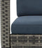 vidaXL - Tuinschommelstoel - poly - rattan - antraciet