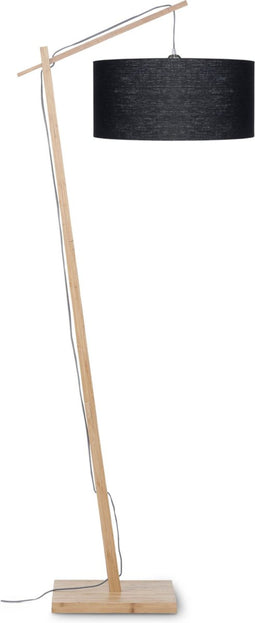 GOOD&MOJO Vloerlamp Andes - Bamboe/Zwart - 72x47x176cm - Scandinavisch,Bohemian - Staande lampen voor Woonkamer - Slaapkamer