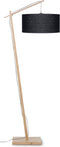 GOOD&MOJO Vloerlamp Andes - Bamboe/Zwart - 72x47x176cm - Scandinavisch,Bohemian - Staande lampen voor Woonkamer - Slaapkamer