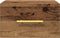 vidaXL - Nachtkastjes - 2 - stuks - Wandgemonteerd - Oud - Hout - 35x35x20 - cm