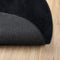 vidaXL - Vloerkleed - OVIEDO - laagpolig - Ø - 80 - cm - zwart