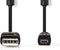 Nedis USB-Kabel - USB 2.0 - USB-A Male - US-E6 8-pins Male - 480 Mbps - Vernikkeld - 2.00 m - Rond - PVC - Zwart - Envelop