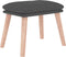 vidaXL - Voetenbank - 45x29,5x35 - cm - stof - donkergrijs