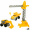 Bouwvoertuigen Colorbaby 31 x 41 x 9,5 cm (4 Stuks) 3 Onderdelen