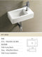 Wiesbaden Rhea - Fontein rechts 45.5x26x12cm - 1 kraangat - Wit