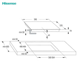 Hisense Inductiekookplaat - Insteekproduct - 3838782757631