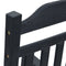 vidaXL - Tuinligbed - Zwart - 65x84x114 - cm - HDPE
