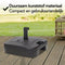 Brixy Parasolvoet - Vulbaar - 40KG - Compact en Stabiel - Antraciet
