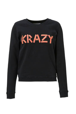 Krazy - Dames Sweater - Lange mouw - Zwart - MT XS