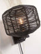GOOD&MOJO Wandlamp Tanami - Rotan Zwart - Ø25cm - Binnen Modern