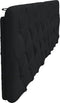 vidaXL - Hoofdbordkussen - 200 - cm - stof - zwart