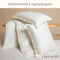 Coco & Cici - Tencel Sateen Dekbedovertrek 260 x 220 cm - 2 Persoons Beddengoed - Off White - Lyocell - Hypoallergeen & Extra Zacht - 2 Kussenslopen (60x70)
