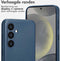 Accezz Samsung Galaxy S24 - MagSafe Leather Backcover - Echt leer - Nightfall Blue