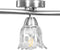 vidaXL Plafondlamp met glazen tulpvormige kappen 3xE14 transparant