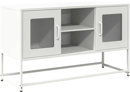 vidaXL - Tv-meubel - 100,5x39x60,5 - cm - staal - wit