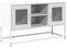vidaXL - Tv-meubel - 100,5x39x60,5 - cm - staal - wit