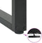 vidaXL - Salontafelpoten - 2 - st - U-vormig - 60x(42-43) - cm - staal - antraciet