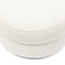 Riviera Maison San Remo Stool D70 Simply White - Polyester, Acryl, Rubberhout - Gewoon Wit - 72.0x72.0x43.0 cm