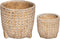 Atmosphera Cim bloempot set van 2 - Aardewerk - Cache pot - Nature