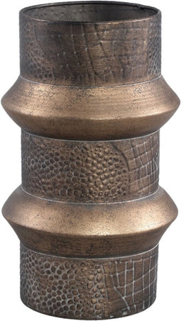 PTMD Danzic Bloempotten - 18 x 18 x 29 cm - Ijzer - Goud