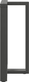 vidaXL - Bartafelpoten - 2 - st - T-vormig - 60x35x(90-91) - cm - staal - antraciet
