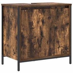 vidaXL - Badkamerkast - 60x34,5x60 - cm - gerookt - eikenkleurig