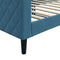 vidaXL - Slaapbank - 90x200 - cm - fluweel - blauw