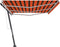 vidaXL - Luifel - vrijstaand - handmatig - uittrekbaar - 600x300 - cm - oranje - bruin
