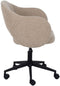Design bureaustoel - Beige - Stof - Comfortabele zitpositie - volwassenen