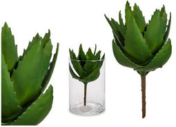 Ibergarden Kunstplant Aloe Vera 14 X 25 Cm Groen/bruin