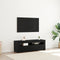 vidaXL - TV-kast - met - LED - Zwart - Eikenhout - 120x35x40 - cm - Bewerkt - hout