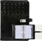 Kalpa 1111-03 Hervulbare Personal Ringband Planner Croco Zwart 1 week per 2 paginas 2025-2026