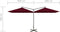 vidaXL - Parasol - dubbel - met - stalen - paal - 600x300 - cm - bordeauxrood