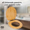 Infinity Goods Bamboe WC Bril Emmy - Toiletbril - RVS Scharnieren - Bamboe