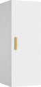 vidaXL - Wandkast - 34,5x34x90 - cm - bewerkt - hout - wit