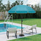 WOLTU Balkonparasol - Rond 175 cm - Kantelbaar 45 graden - Hoogte verstelbaar - UV-bestendig - Blauw
