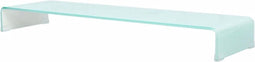 vidaXL - TV-meubel/monitorverhoger - 120x30x13 - cm - glas - groen