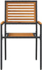 vidaXL - Stapelbare - Tuinstoelen - 2 - stuks - Zwart - Poly - Rattan