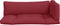 vidaXL - Palletkussens - 3 - st - stof - rood