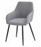 Stoel BENI - Lichtgrijs Stof, Metalen Poten, Tijdloos Design en Uitstekend Zitcomfort voor Woonkamer, Slaapkamer, Eetkamer of Thuiskantoor, Max. 110 kg