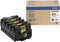 Brother HGe-651V5 Labeltape Set van 5 stuks Tapekleur: Geel Tekstkleur: Zwart 24 mm 8 m
