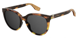 Marc Jacobs Zonnebril Dames Rond Glitters Bruin/grijs