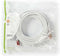 CAT6 Netwerkkabel - RJ45 Male - RJ45 Male - S/FTP - 7.50 m - Rond - LSZH - Wit - Polybag