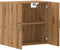 vidaXL - Wandkast - 60x31x60 - cm - bewerkt - hout - artisanaal - eikenkleurig
