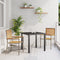 vidaXL - Opberg - Tuinstoelen - 2 - stuks - Grijs - Poly - Rattan