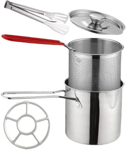 Ceruzo Mini Frituurpan - 1.2L - RVS - Gasfornuis - Met Mandje